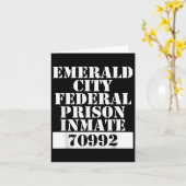 Wizard Of Oz Emerald City Inmate Prisoner Costume  Karte (Gelbe Blume)