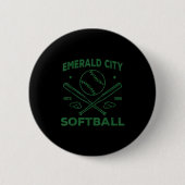 Wizard Of Oz Emerald City Softball Costume Hallowe Button (Vorderseite)