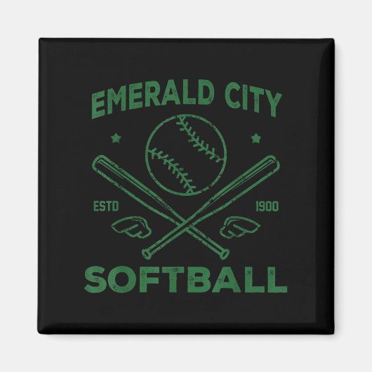 Wizard Of Oz Emerald City Softball Costume Hallowe Magnet (Vorne)