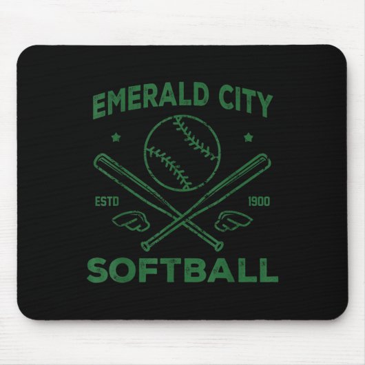 Wizard Of Oz Emerald City Softball Costume Hallowe Mousepad (Vorne)