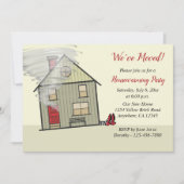 Wizard of Oz Funny Housewarming Einladung (Vorderseite)