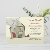 Wizard of Oz Funny Housewarming Einladung (Stehend Vorderseite)