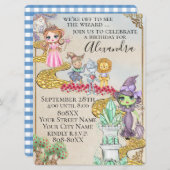 Wizard of Oz Illustriert Fairy Tale Theme Einladung (Vorne/Hinten)
