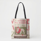 Wizard of Oz Vintage Book Cover Library Tasche (Vorderseite)