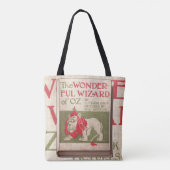 Wizard of Oz Vintage Book Cover Library Tasche (Rückseite)