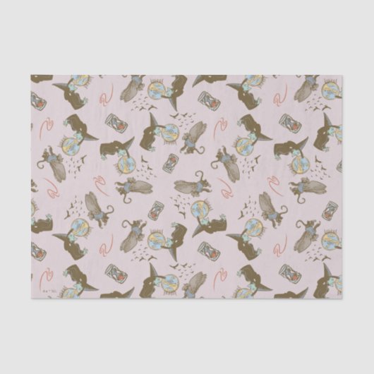 Wizard of Oz™ Wicked Witch™ Crystal Ball Pattern Seidenpapier (Vorderseite)