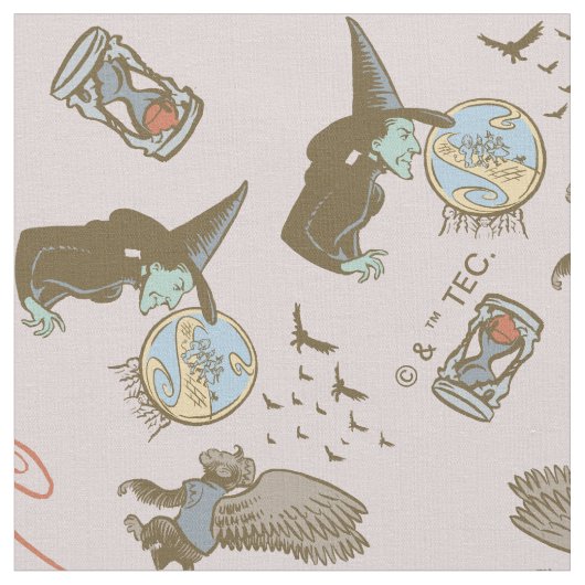 Wizard of Oz™ Wicked Witch™ Crystal Ball Pattern Stoff (Nahaufnahme)