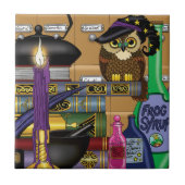 Wizard Owl Books Tränke Fliese (Vorderseite)