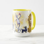 WIZARD OZ COFFEE TASSE mit Dorothy und Freunden (VorderseiteRechts)