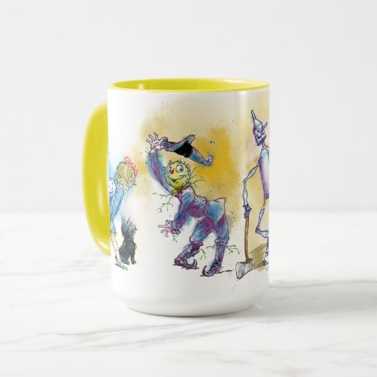 WIZARD OZ COFFEE TASSE mit Dorothy und Freunden (Vorderseite Links)