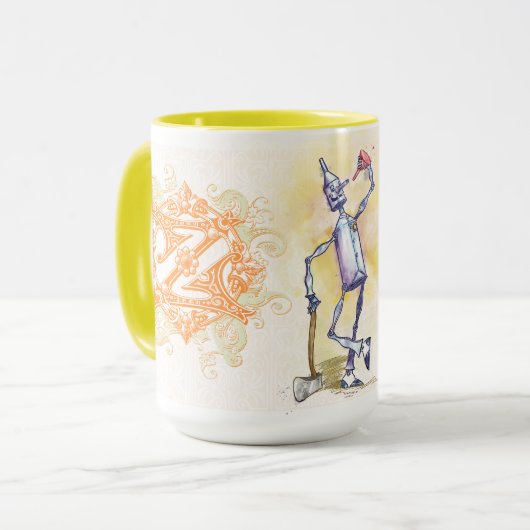 WIZARD OZ KAFFEE TASSE mit dem Zinn Man (Vorderseite Links)