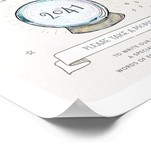 Wizard Party Time Kapselunterschrift Poster (Ecke)