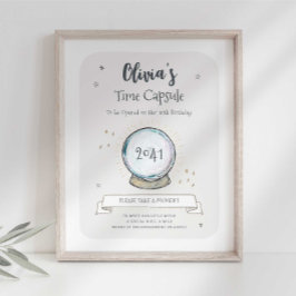 Wizard Party Time Kapselunterschrift Poster