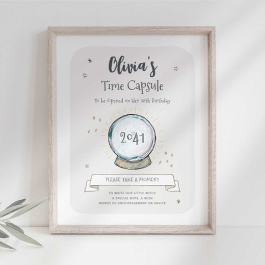 Wizard Party Time Kapselunterschrift Poster