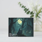 Wizard Postcard Feiertagspostkarte (Stehend Vorderseite)