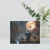 Wizard Postcard Feiertagspostkarte (Stehend Vorderseite)