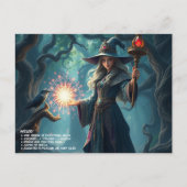Wizard Postcard Feiertagspostkarte (Vorderseite)