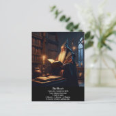 Wizard Postcard Postkarte (Stehend Vorderseite)