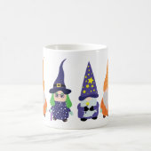Wizard Pumpkin Witch Halloween Gnomes Kaffeetasse (Mittel)