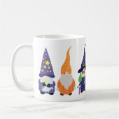 Wizard Pumpkin Witch Halloween Gnomes Kaffeetasse (Links)