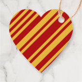 Wizard Red and Gold Blank Heft Geschenkanhänger (Rückseite)