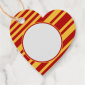 Wizard Red and Gold Blank Heft Geschenkanhänger (Vorderseite)