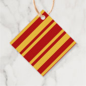 Wizard Red und Gold Blank Diamond Geschenkanhänger (Rückseite)