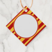 Wizard Red und Gold Blank Diamond Geschenkanhänger (Vorderseite)