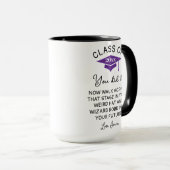 Wizard Robe und Hat Abschluss 2025 Funny Custom Tasse (VorderseiteRechts)