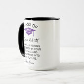 Wizard Robe und Hat Abschluss 2025 Funny Custom Tasse (Vorderseite Links)