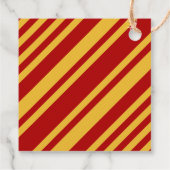 Wizard Rot und Gold Blank Square Geschenkanhänger (Rückseite)