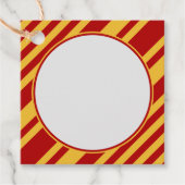 Wizard Rot und Gold Blank Square Geschenkanhänger (Vorderseite)