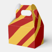 Wizard Rot und Gold Gable Geschenkschachtel (Rückseite)