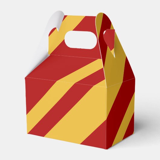 Wizard Rot und Gold Gable Geschenkschachtel (Vorderseite)