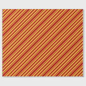 Wizard Rot und Gold Geschenkpapier (Flach)