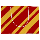 Wizard Rot und Gold Große Geschenktüte (Rückseite)