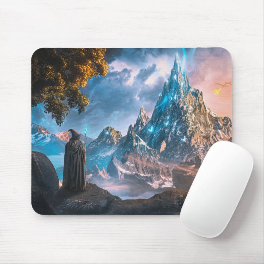 Wizard rpg Sonnenuntergang Mousepad (Mit Mouse)
