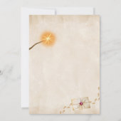 Wizard School Themed Birthday Party Invitation Save The Date (Rückseite)