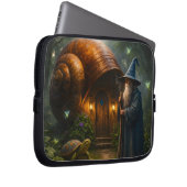Wizard snail shell cottage enchanted neoprene lapt laptopschutzhülle (Vorne Rechts)