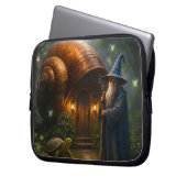 Wizard snail shell cottage enchanted neoprene lapt laptopschutzhülle (Vorderseite Links)