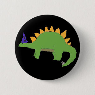 Wizard Stegosaurus Button