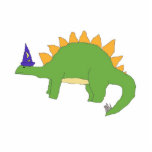 Wizard Stegosaurus Skulptur Freistehende Fotoskulptur<br><div class="desc">Dieser Stegosaurus ist für Halloween,  eine Maskerade,  oder ein wenig Zauber arbeiten bereit!</div>
