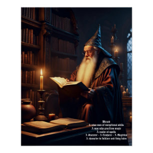 Wizard Study Poster