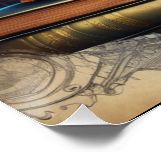 Wizard Study Poster (Ecke)