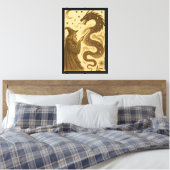 Wizard Summoning Dragon Leinwanddruck (Insitu (Schlafzimmer))