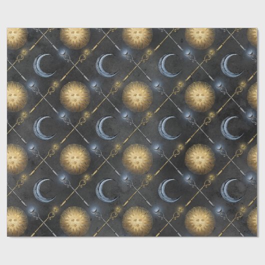 Wizard Sun und Moon Geschenkpapier (Flach)