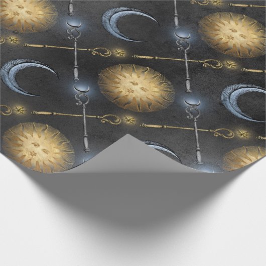 Wizard Sun und Moon Geschenkpapier (Ecke)