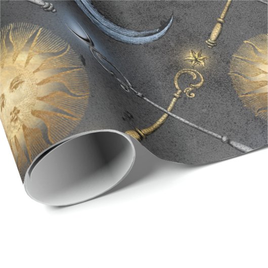 Wizard Sun und Moon Geschenkpapier (Rolleneckpunkt)