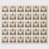 Wizard Theme Party Magical Vintag Wands Hats Geschenkpapier (Flach)