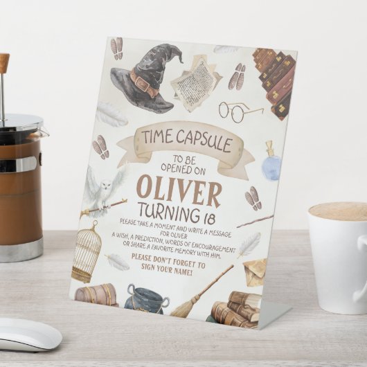 Wizard Time Capsule Sign Sockelschild (In SItu)